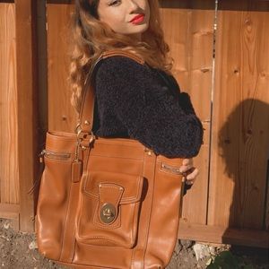 ❤️ Coach Brown Leather Legacy Tote